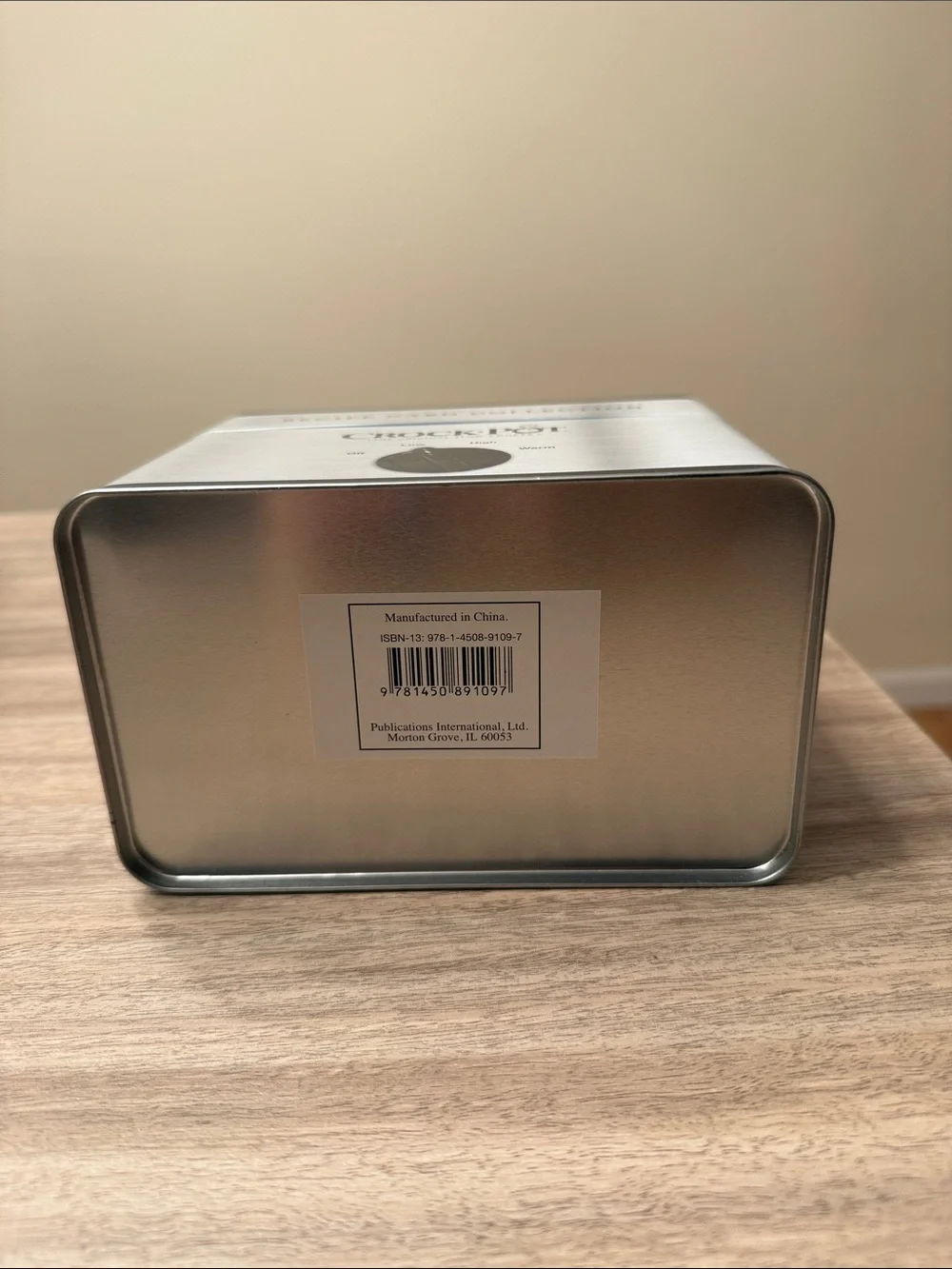 Crock-Pot Silver Recipe Card Tin - Recipe Card Collection